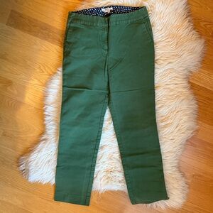 Boden Green Polka Dot Lined Pants